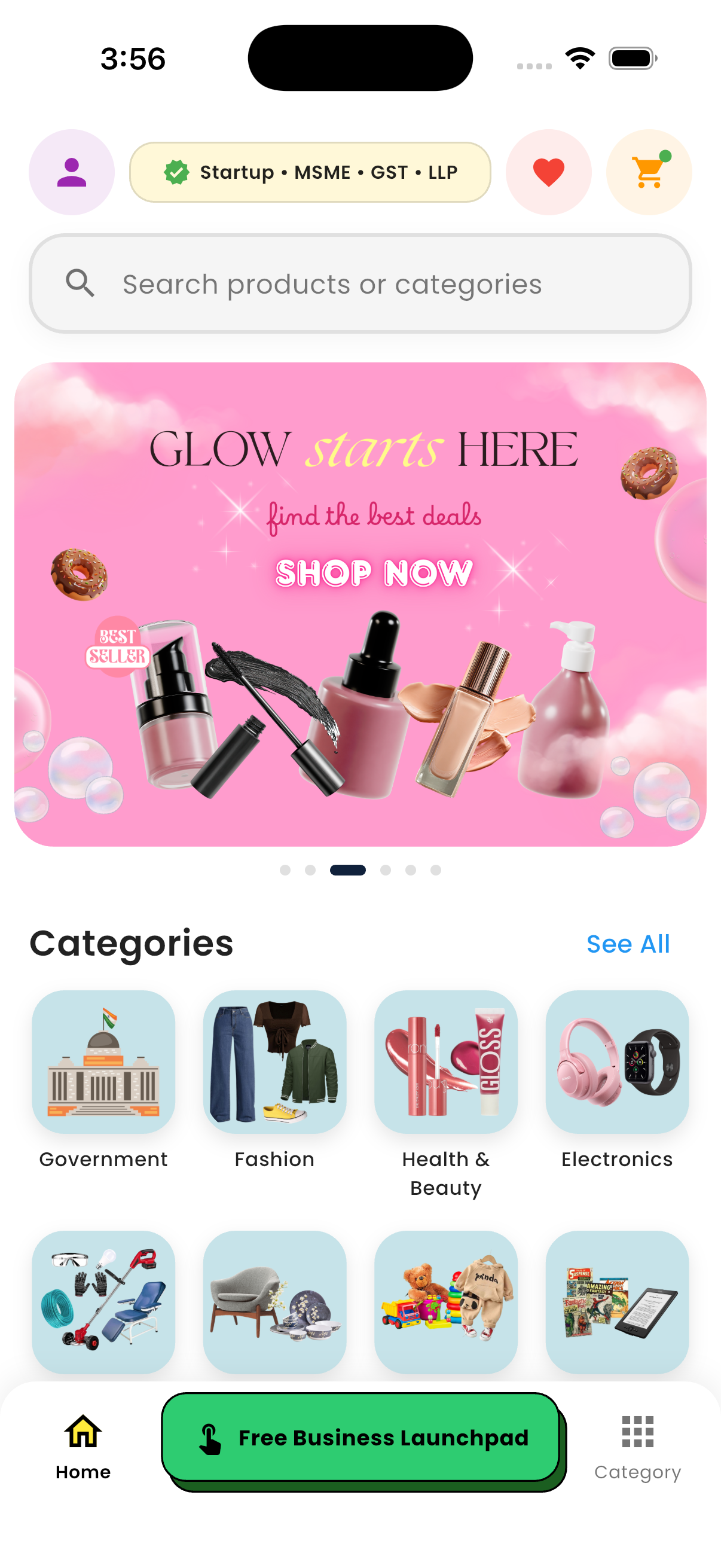 Offersmate app home screen